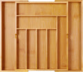 BAMEOS Expandable Bamboo Drawer Organizer with Removable Dividers, 9 Compartments