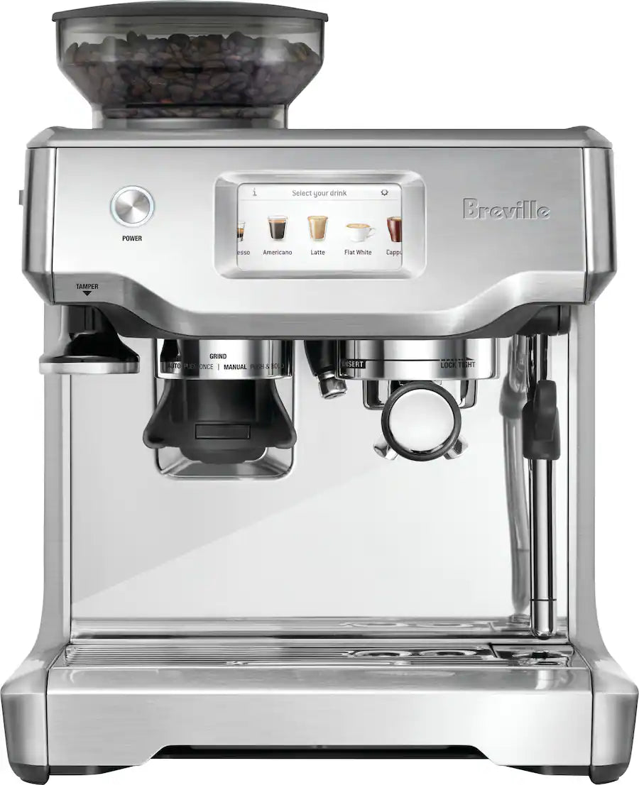 Breville the Barista Touch Espresso Machine with 9 Bars of Pressure, Milk Frother and Integrated Grinder - Stainless Steel