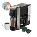 Hamilton Beach FlexBrew 5-in-1 Coffee Maker, Hot or Iced, Single Serve Pod or Coffee Grounds, 12-Cup Coffee Pot, Black