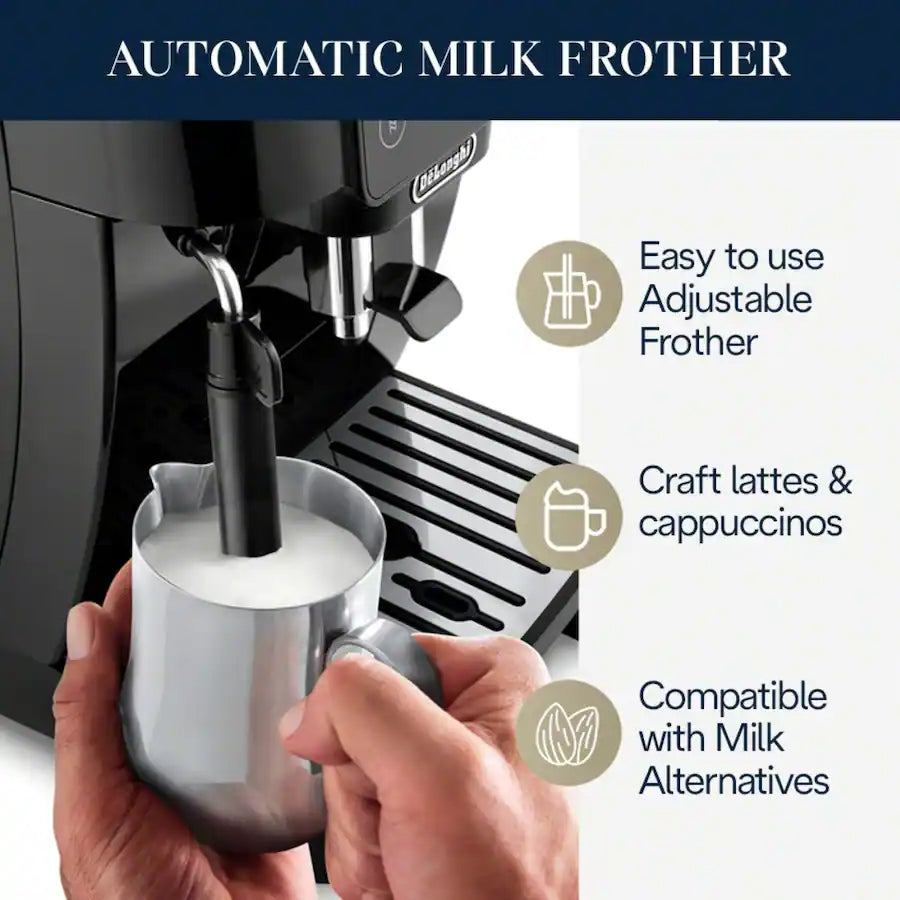 De'Longhi Magnifica Start Automatic Coffee and Espresso Machine with Milk Frother - Black