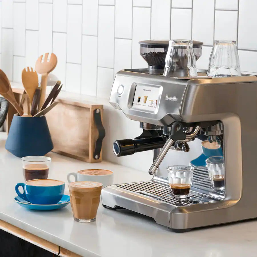 Breville the Barista Touch Espresso Machine with 9 Bars of Pressure, BES880BSS Milk Frother and Integrated Grinder - Stainless Steel