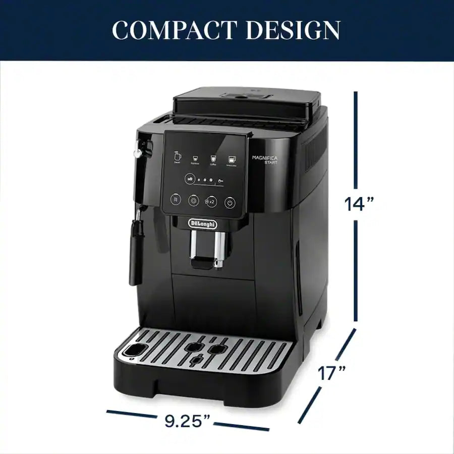 De'Longhi Magnifica Start Automatic Coffee and Espresso Machine with Milk Frother - Black