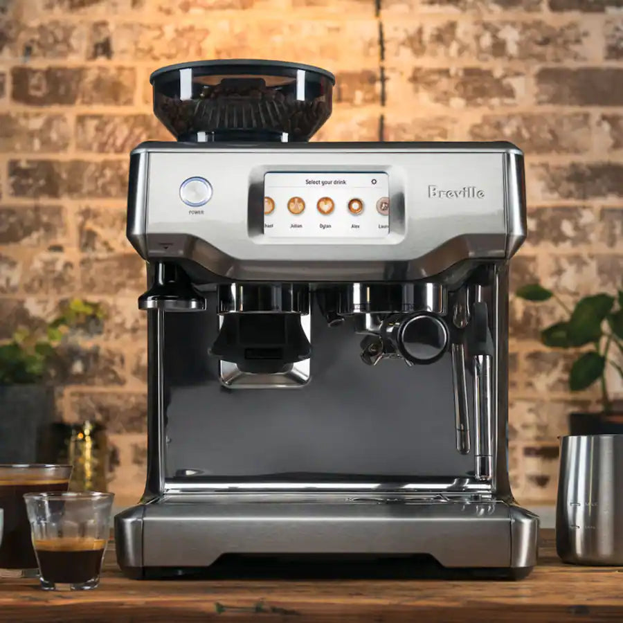 Breville the Barista Touch Espresso Machine with 9 Bars of Pressure, BES880BSS Milk Frother and Integrated Grinder - Stainless Steel
