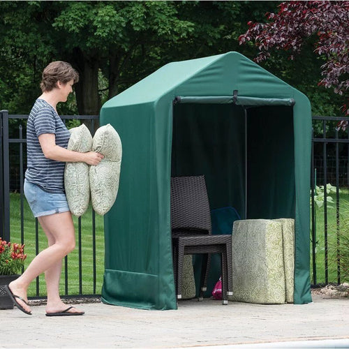 4 ft. x 3.91 ft. Portable Fabric Storage Shed with Steel Frame