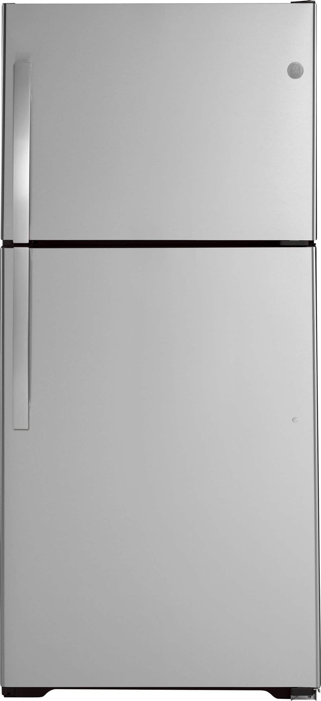 GE 21.9 Cu. Ft. Garage-Ready Top-Freezer Refrigerator, Stainless Steel