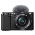 Sony ZV-E10 Mirrorless Camera with 16-50mm Lens, Black