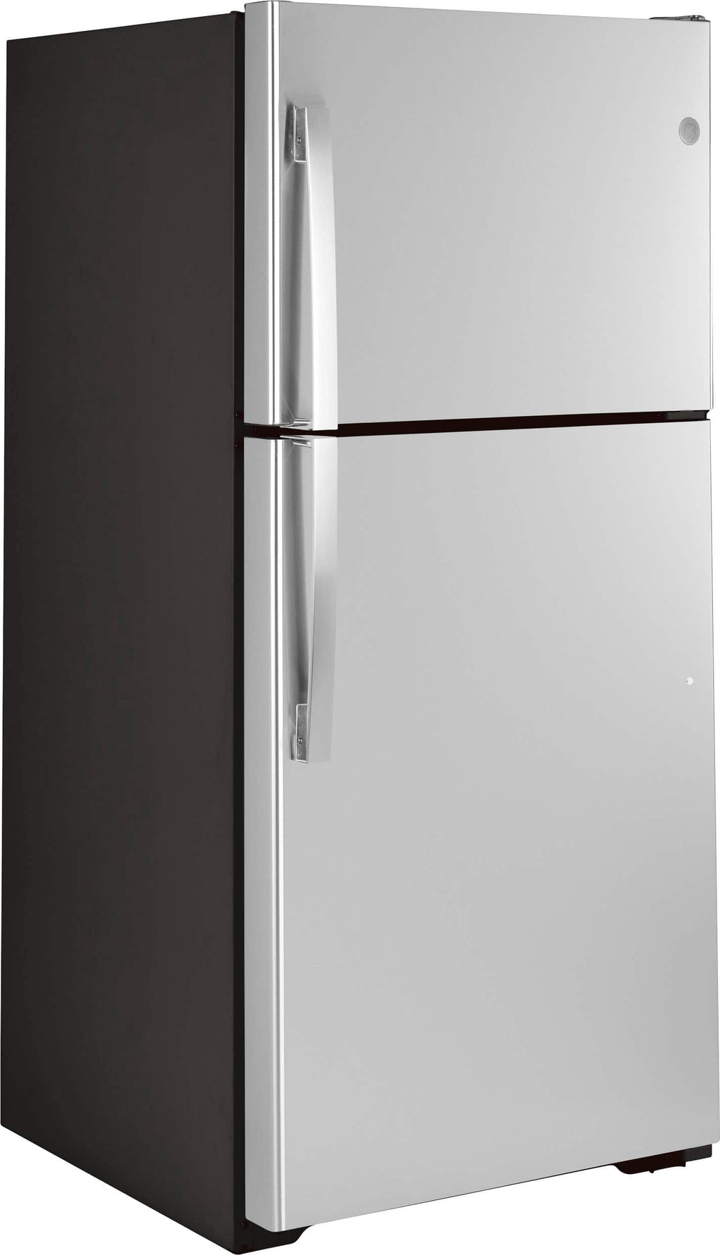 GE 21.9 Cu. Ft. Garage-Ready Top-Freezer Refrigerator, Stainless Steel