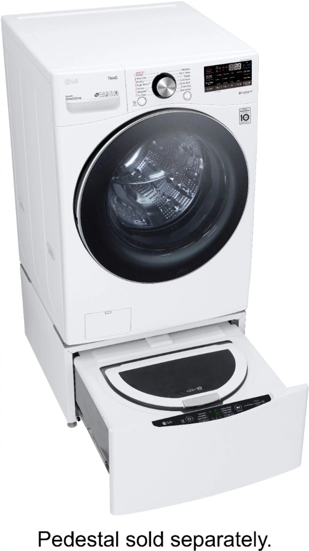 LG WM4200HWA 5.0 cu. ft. Smart Stackable Front-Load Washer with Steam - White