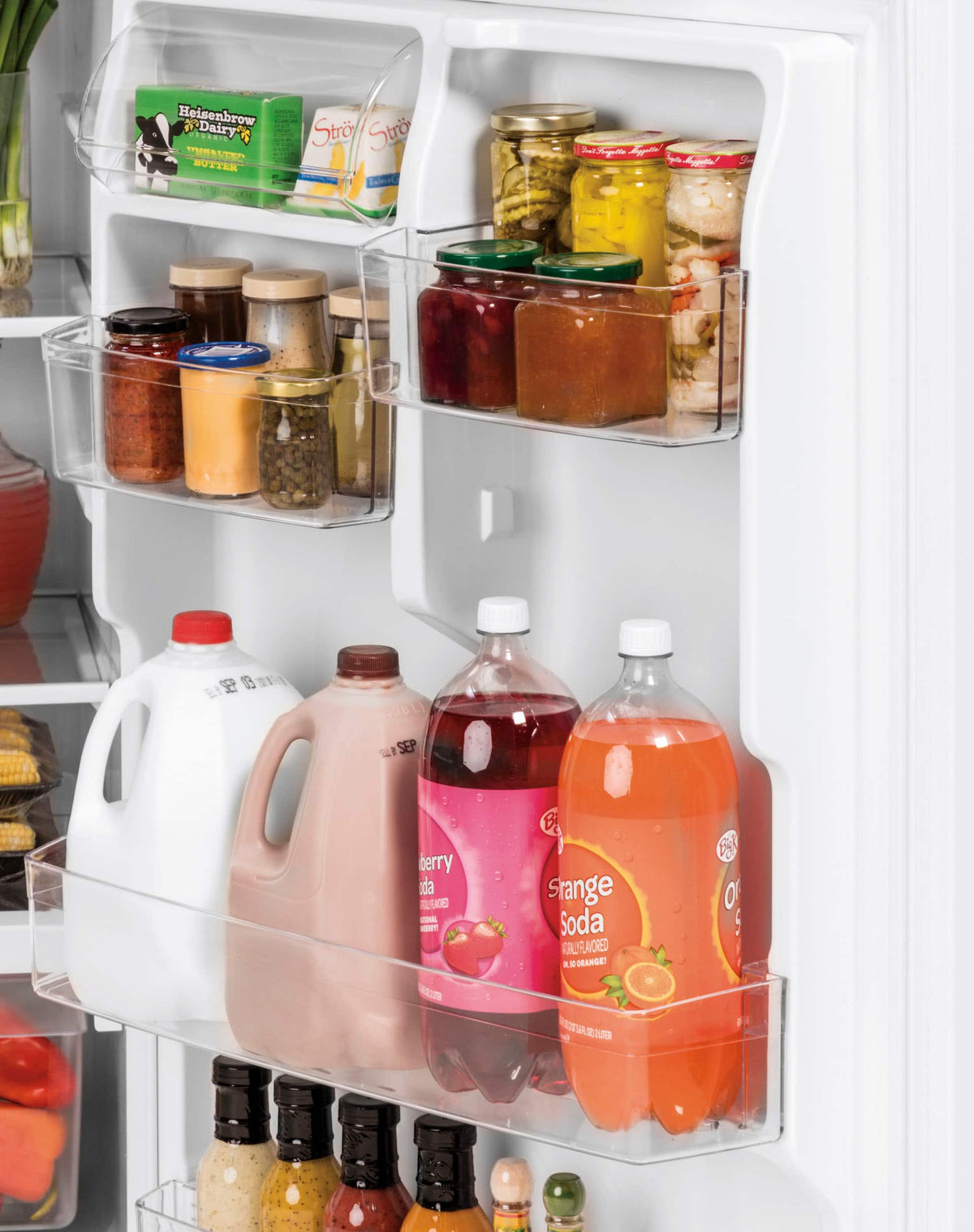 GE 21.9 Cu. Ft. Garage-Ready Top-Freezer Refrigerator, Stainless Steel