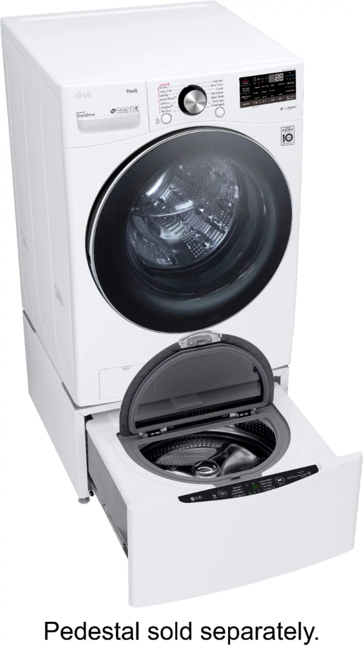 LG WM4200HWA 5.0 cu. ft. Smart Stackable Front-Load Washer with Steam - White