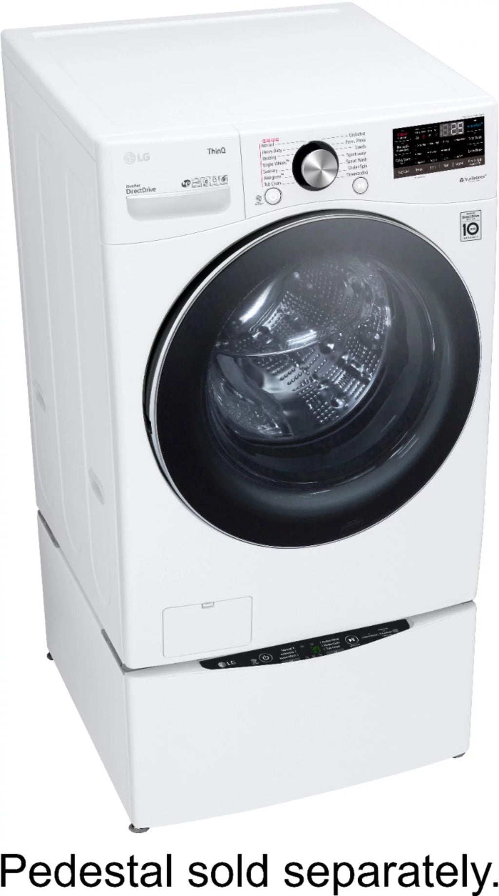 LG WM4200HWA 5.0 cu. ft. Smart Stackable Front-Load Washer with Steam - White