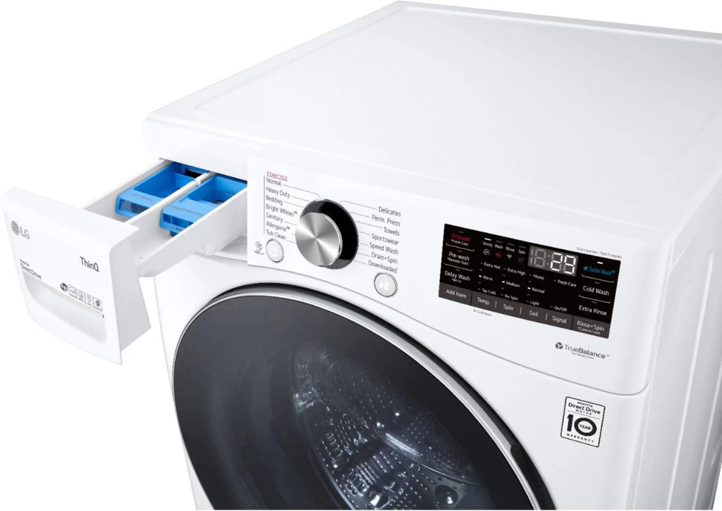LG WM4200HWA 5.0 cu. ft. Smart Stackable Front-Load Washer with Steam - White