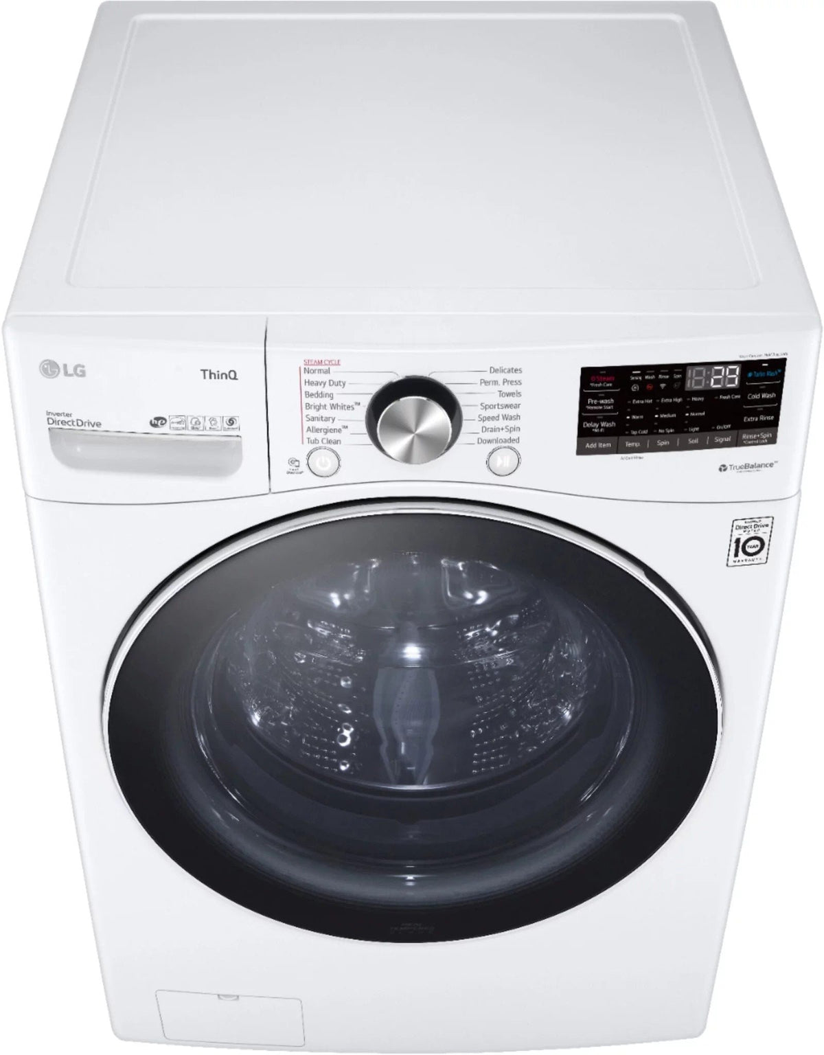 LG WM4200HWA 5.0 cu. ft. Smart Stackable Front-Load Washer with Steam - White
