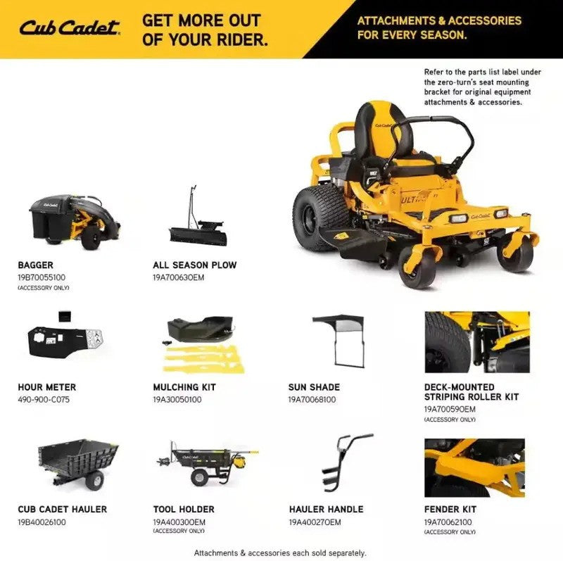 Cub Cadet Ultima ZT1 50-Inch Zero-Turn Gas Riding Lawn Mower