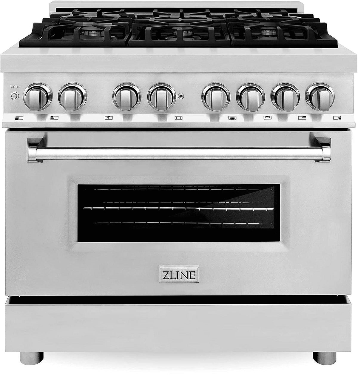 ZLINE Legacy 36 in. Dual-Fuel Range with 6-Burner Gas Cooktop and Electric Convection Oven (RA36)