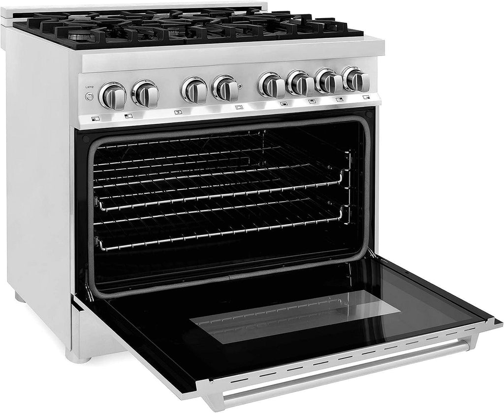 ZLINE Legacy 36 in. Dual-Fuel Range with 6-Burner Gas Cooktop and Electric Convection Oven (RA36)