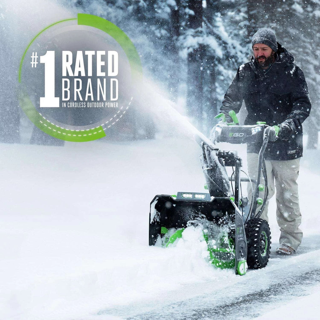 EGO Power+ SNT2405 24-Inch Two-Stage 56V Battery Snow Blower Kit with Two 7.5Ah Batteries and Charger