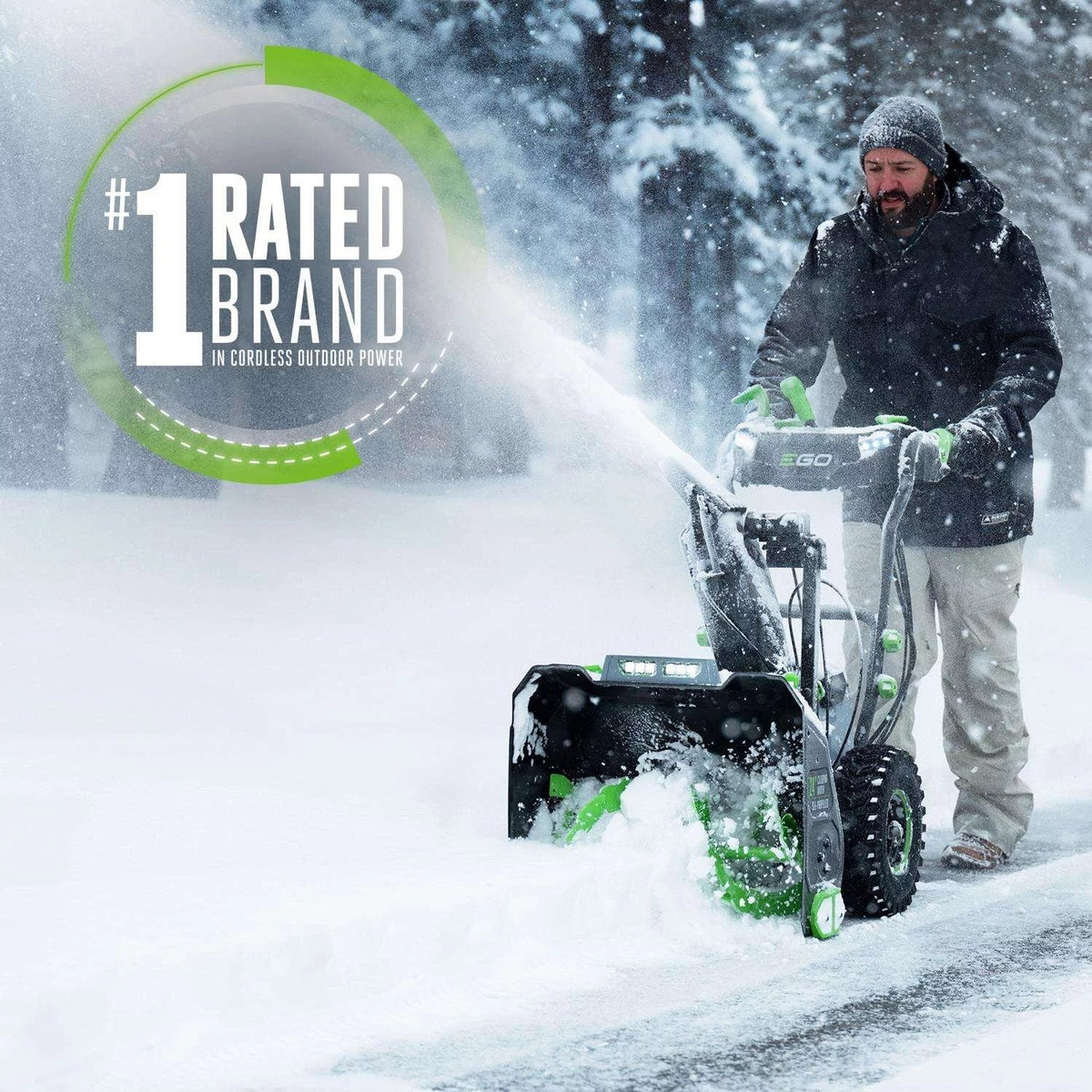 EGO Power+ SNT2405 24-Inch Two-Stage 56V Battery Snow Blower Kit with Two 7.5Ah Batteries and Charger