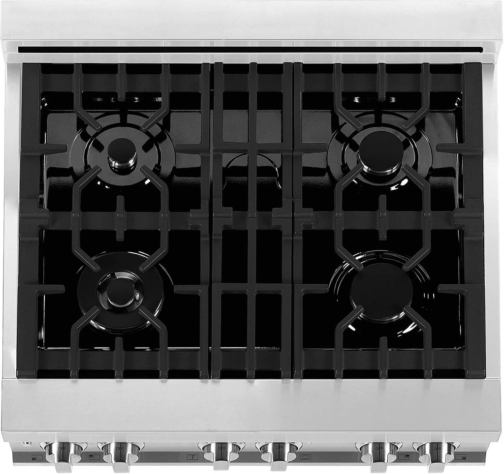 ZLINE Legacy 30 in. Dual-Fuel Range with Gas Cooktop and Electric Convection Oven (RA30)