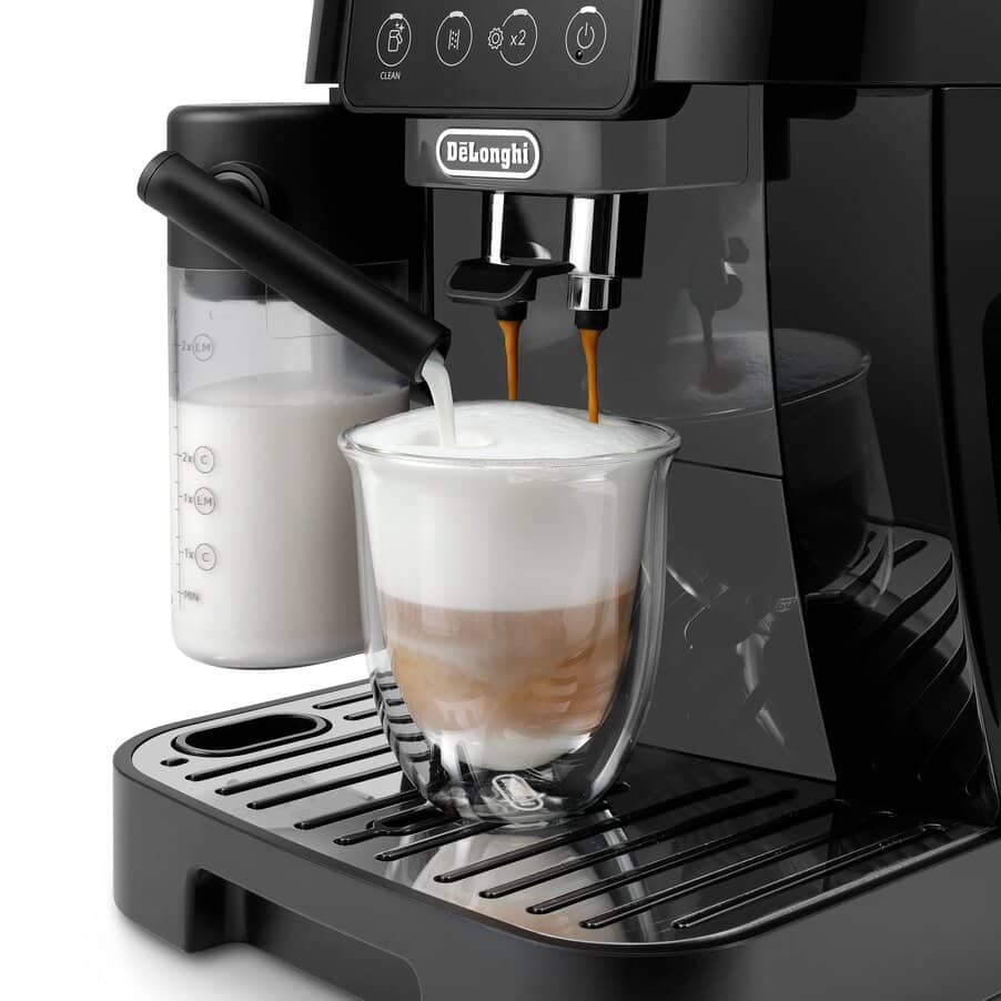 De’Longhi Magnifica Start Automatic Coffee Maker with LatteCrema Hot, Black - ECAM222.60.BG