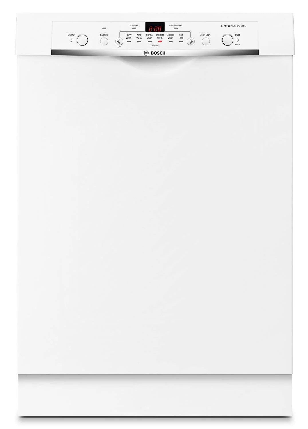 Bosch Ascenta 24 in. Built-In Dishwasher, White (SHE3AR72UC)