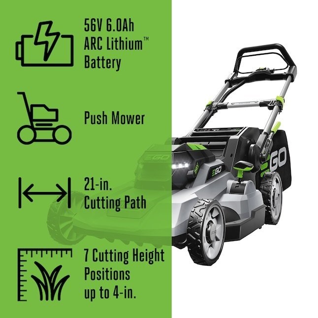EGO POWER+ LM2114 21-Inch Brushless Push Lawn Mower Kit