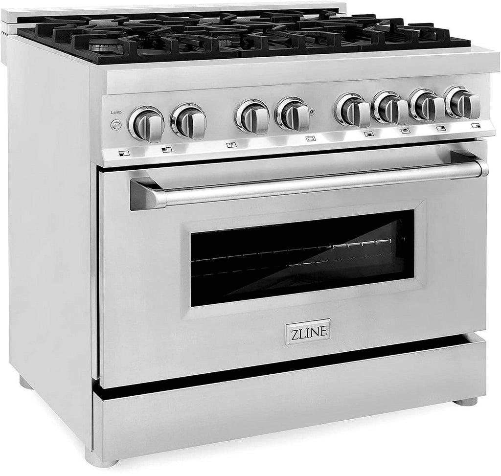 ZLINE Legacy 36 in. Dual-Fuel Range with 6-Burner Gas Cooktop and Electric Convection Oven (RA36)