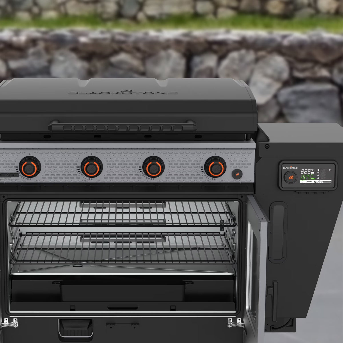 Blackstone Bronco 36 in. Griddle and Vertical Pellet Smoker Combo
