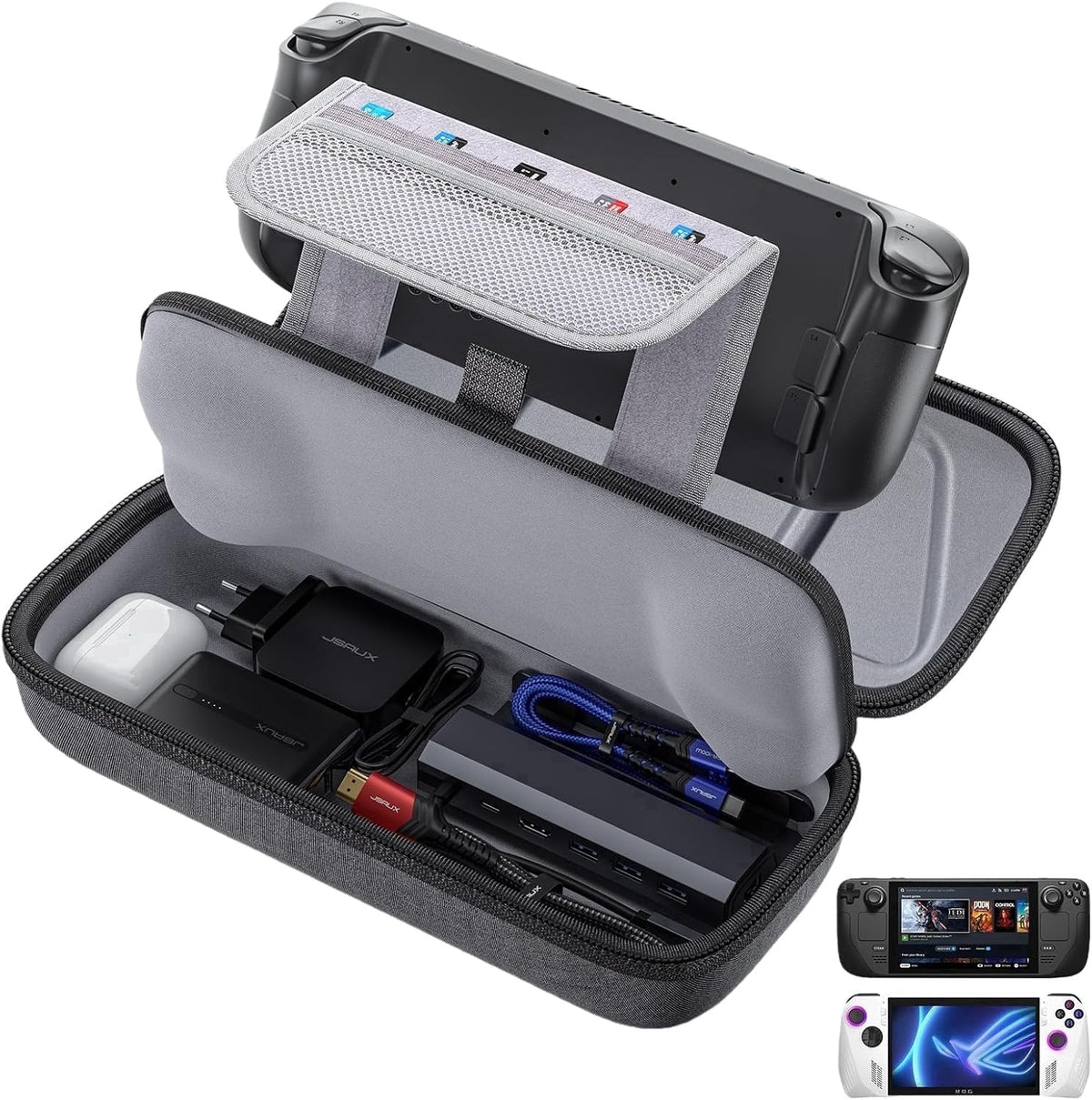Valve Steam Deck OLED 2 TB Handheld Gaming Console with 256 GB microSD Card - Black