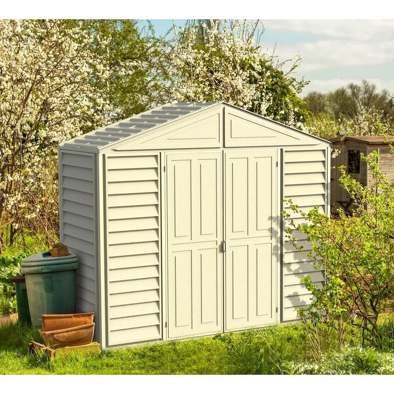 DuraMax SidePro 10.5 x 2.75 ft. Vinyl Storage Shed with Foundation Kit (98001)
