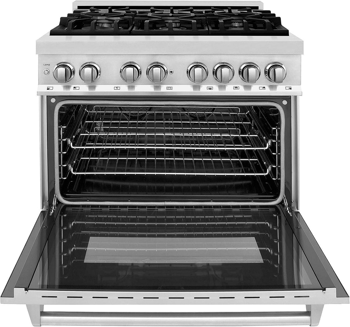 ZLINE Legacy 36 in. Dual-Fuel Range with 6-Burner Gas Cooktop and Electric Convection Oven (RA36)