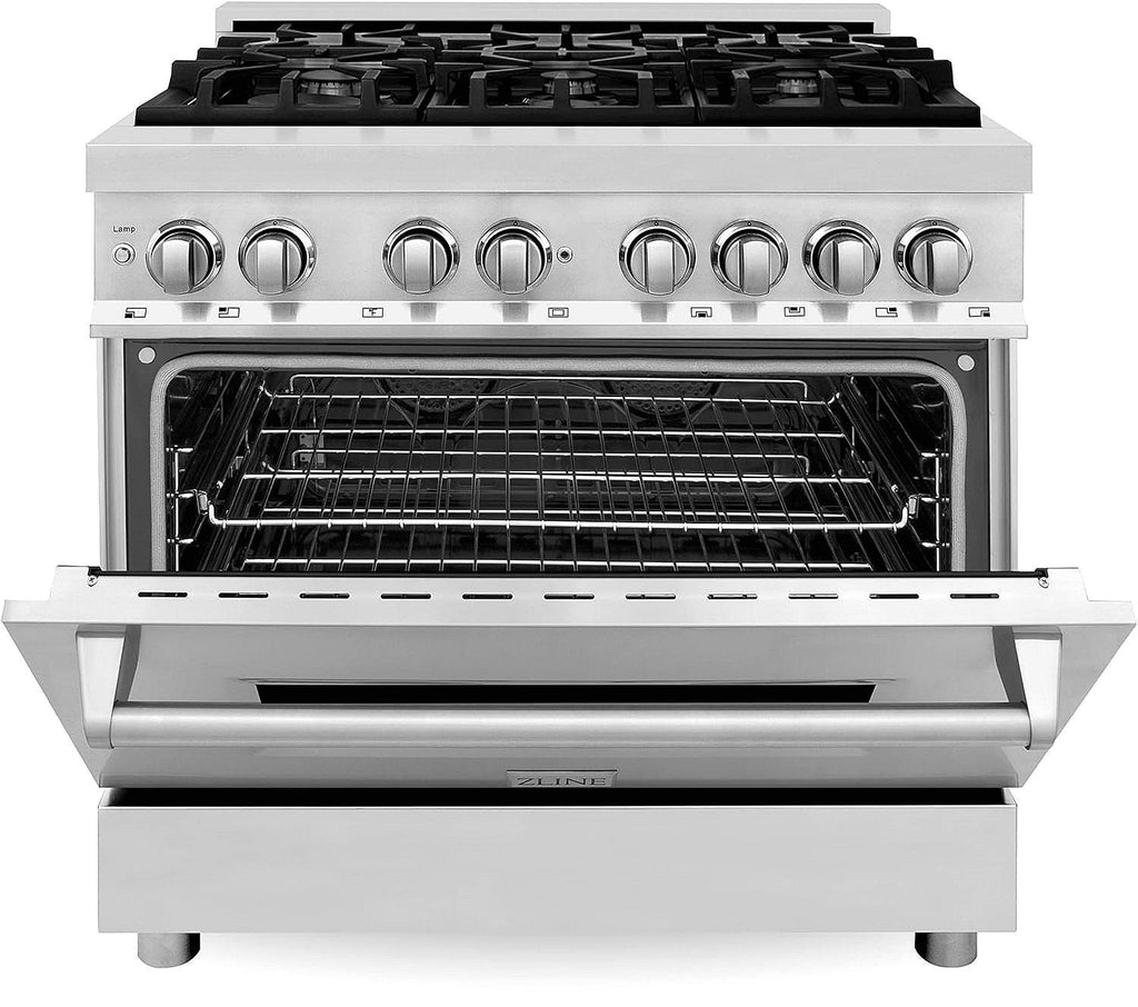 ZLINE Legacy 36 in. Dual-Fuel Range with 6-Burner Gas Cooktop and Electric Convection Oven (RA36)