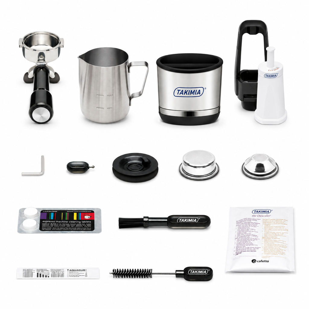 Takimia AeroJet Espresso Machine - Auto Grind Dose Tamp with Touchscreen Milk Settings