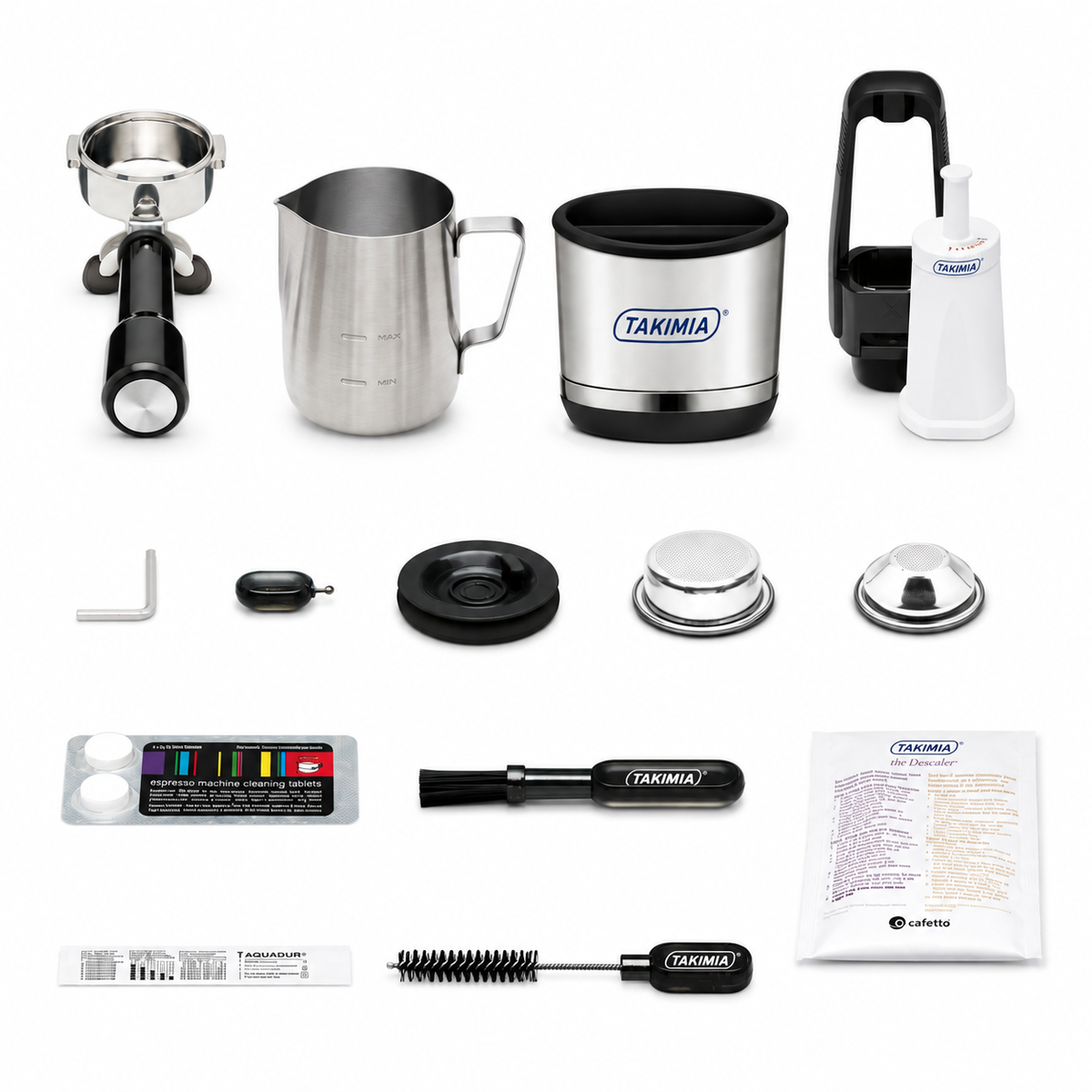 Takimia AeroJet Espresso Machine - Auto Grind Dose Tamp with Touchscreen Milk Settings