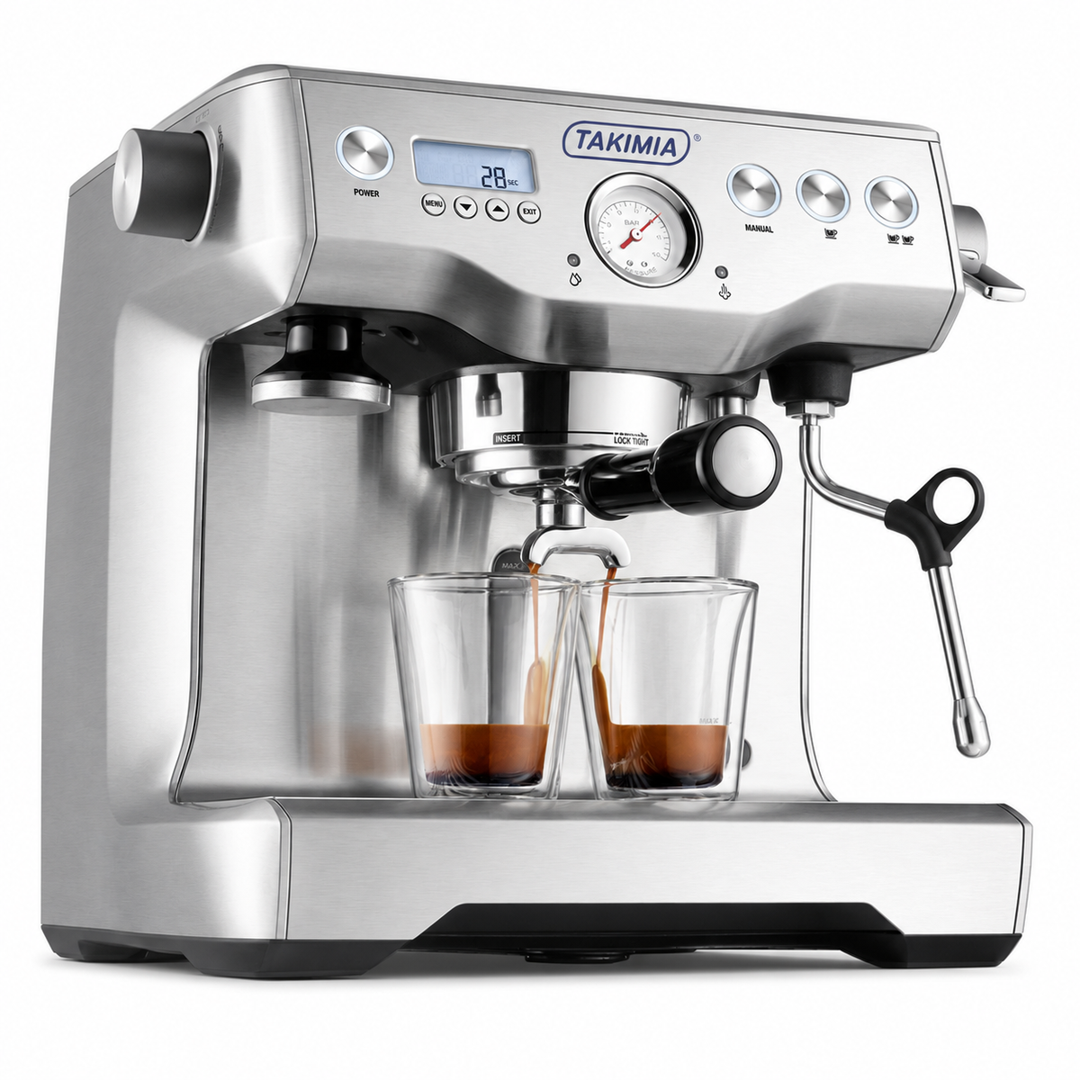 Takimia DuoBoiler Espresso Machine - Dual Boiler PID Espresso and Steam System