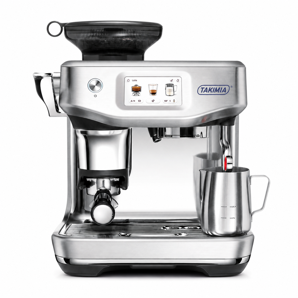 Takimia TouchPress Espresso Machine - Touchscreen Guidance with Assisted Puck System