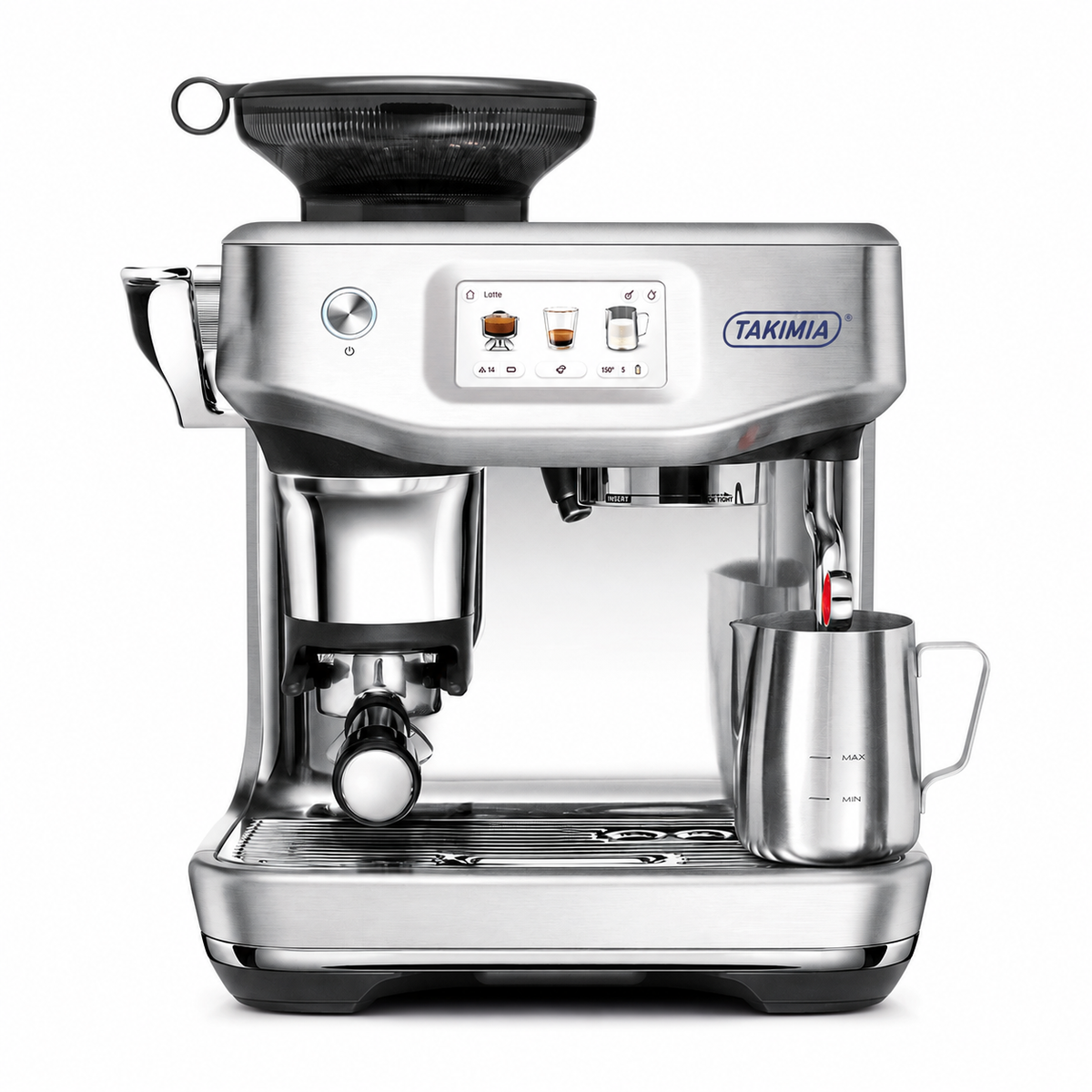 Takimia TouchPress Espresso Machine - Touchscreen Guidance with Assisted Puck System