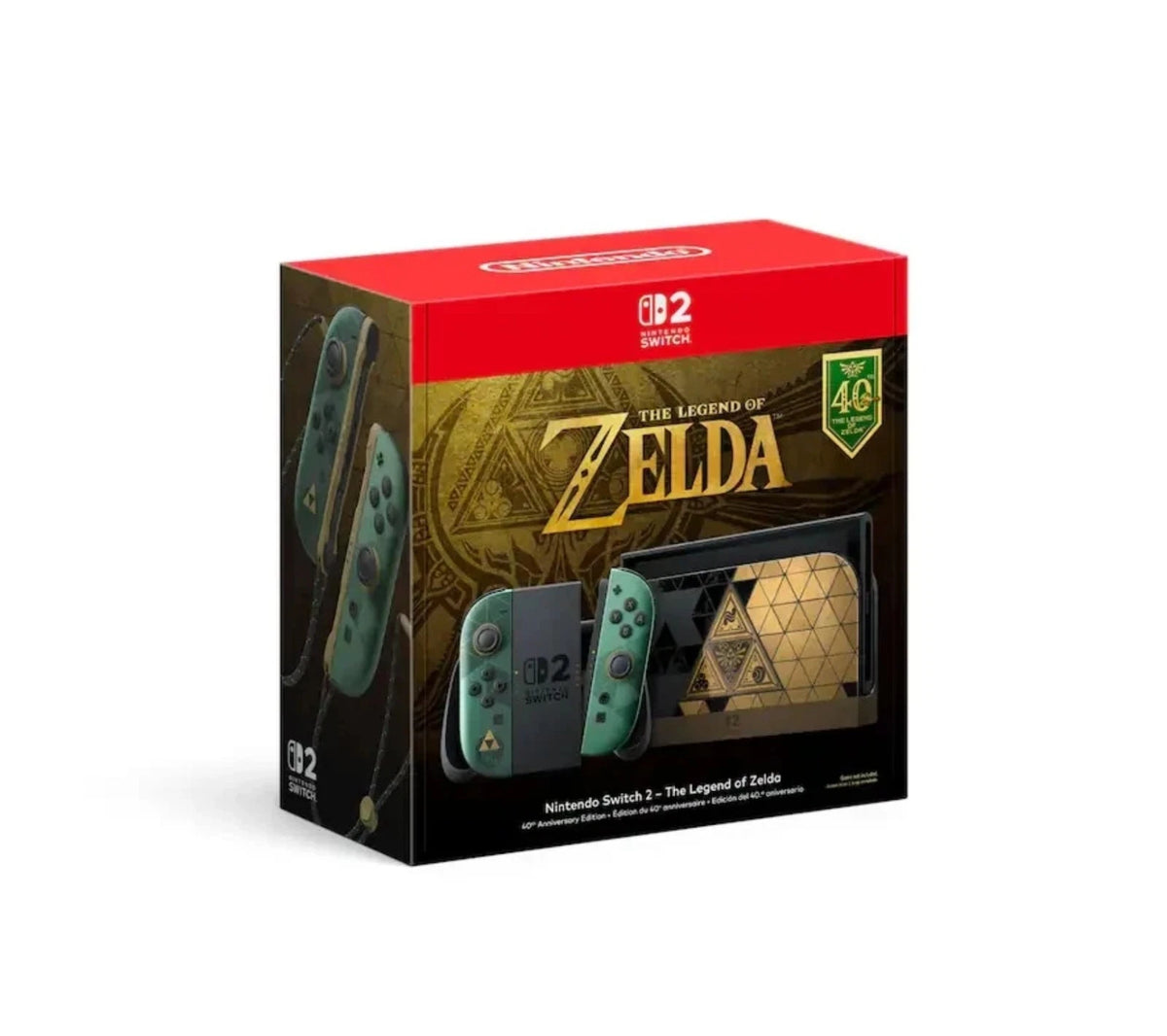 Nintendo Switch 2 The Legend of Zelda 40th Anniversary Edition Console