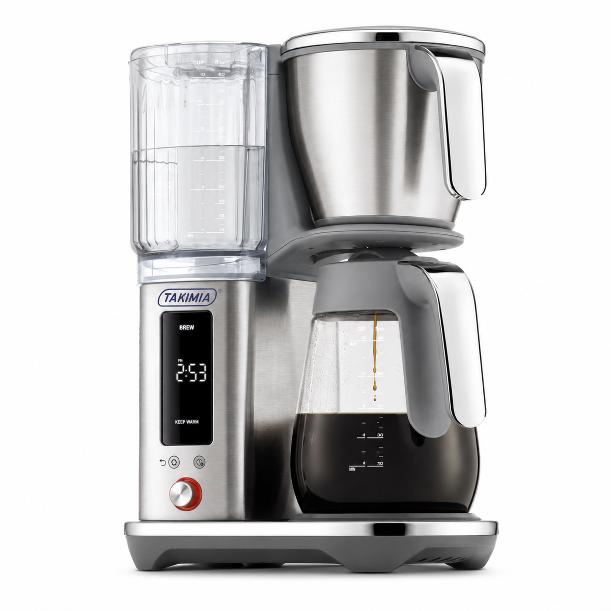 Takimia LuxeGlass Coffee Maker - Precision Brewer with Hot and Cold Brew