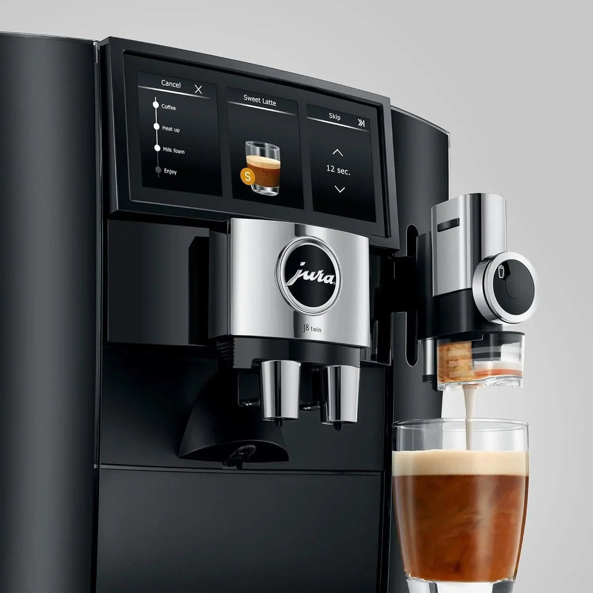 JURA J8 Twin Automatic Coffee Machine – Diamond Black