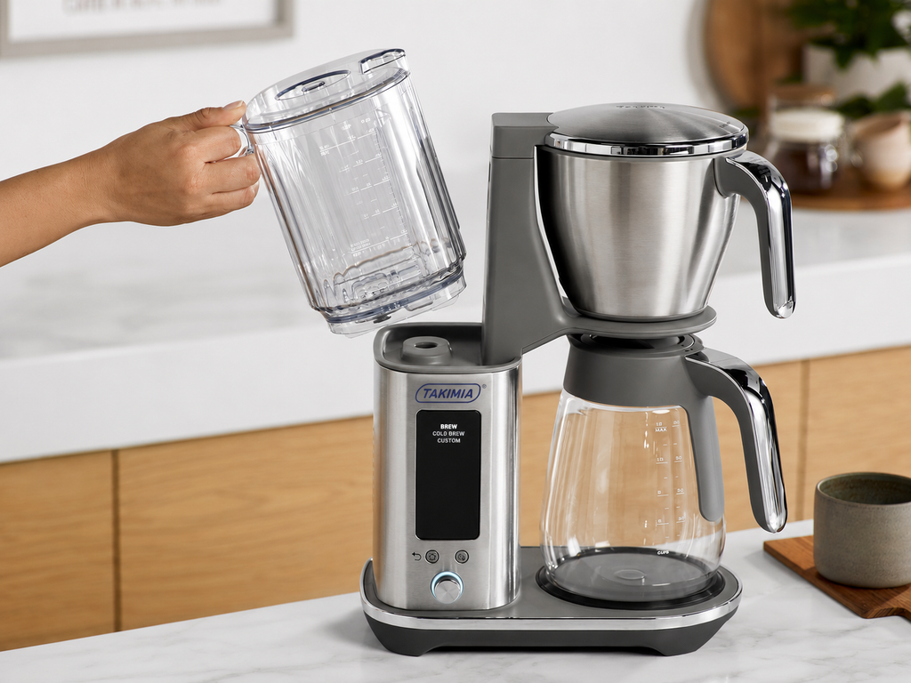Takimia LuxeGlass Coffee Maker - Precision Brewer with Hot and Cold Brew