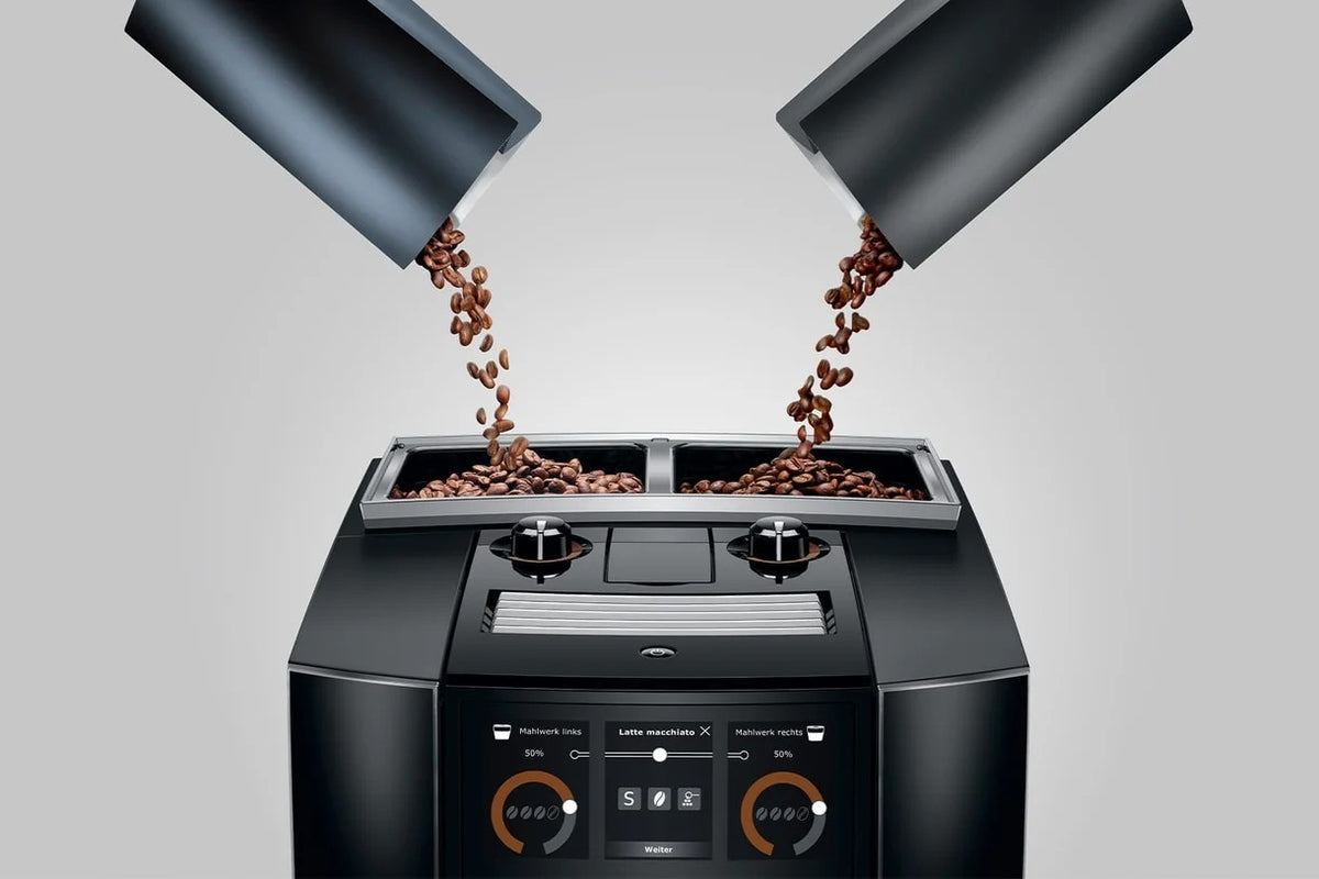 Jura J8 Twin + Extra Cleaning Supplies – Barista-Level Coffee at Home with Dual Spouts & Aroma Grinder