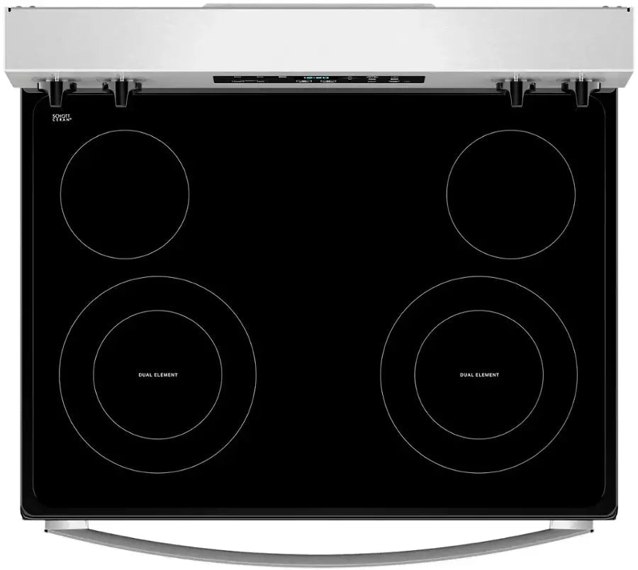 Whirlpool Electric Range – 30-Inch Electric Stove with Glass Cooktop, 5-Element Burners & Self-Cleaning Oven