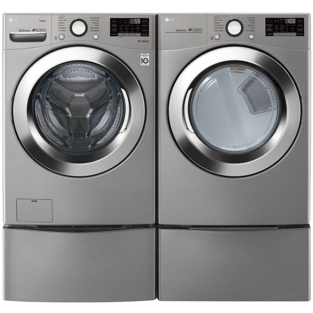 LG WM3700HVA 4.5 cu. ft. Smart Front-Load Washer with Steam, 6Motion, Graphite Steel