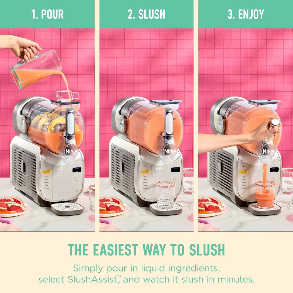 Ninja SLUSHi XL 128 oz Smart Frozen Drink Maker, Large Capacity Frozen Beverage Machine with SlushAssist™ Technology,
