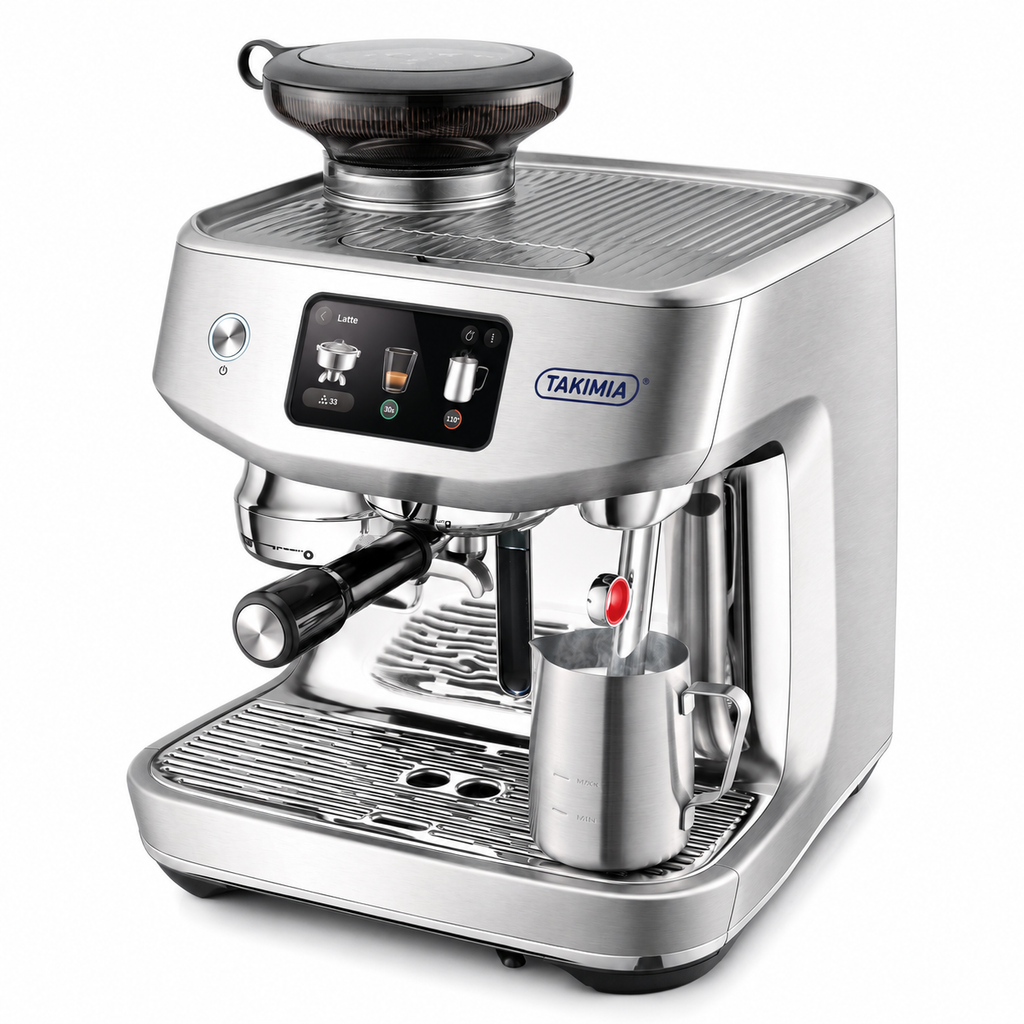 Takimia AeroJet Espresso Machine - Auto Grind Dose Tamp with Touchscreen Milk Settings