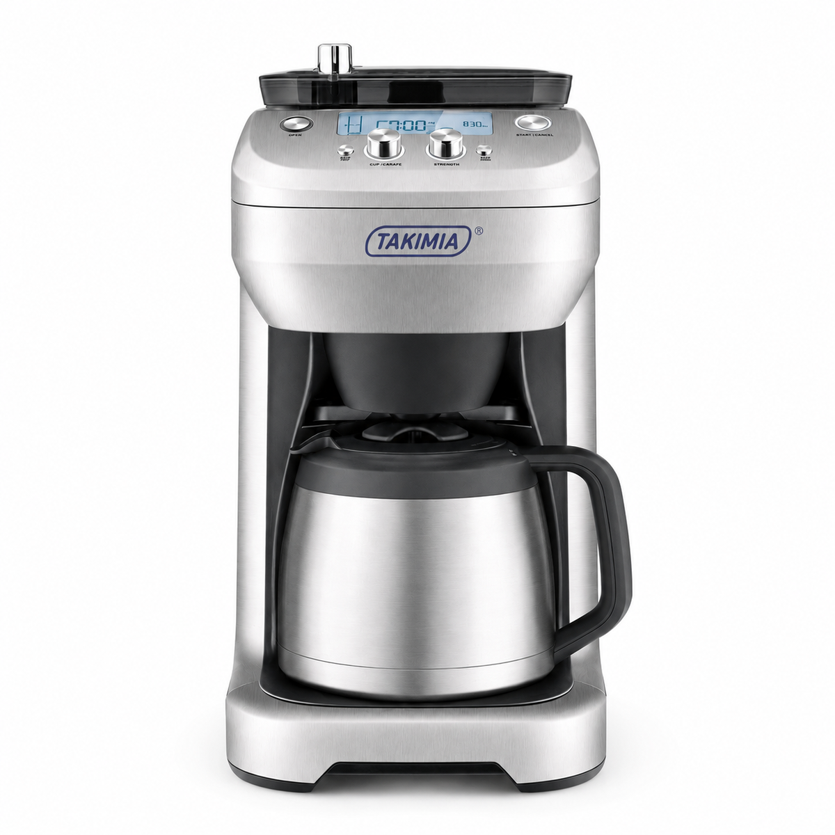 Takimia GrindBrew Coffee Maker - Built-In Grinder with Programmable Brew Control