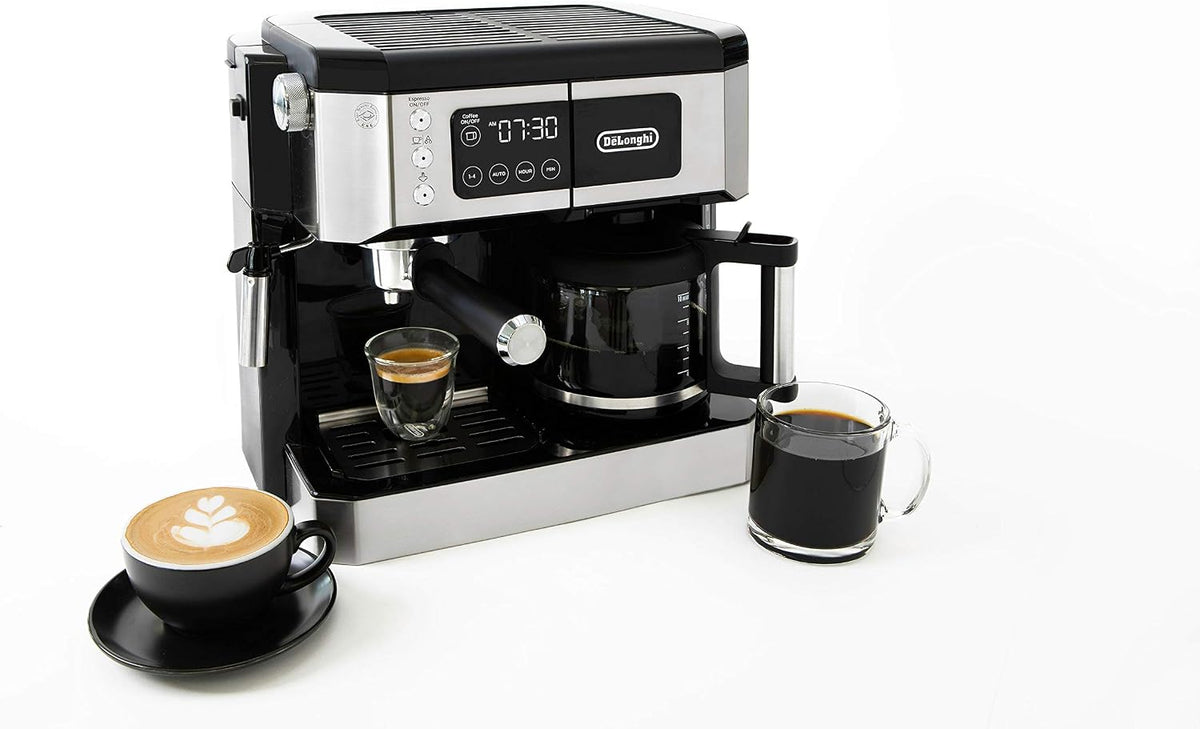 De’Longhi COM530M – Digital All-in-One Combination Coffee and Espresso Machine – Black and Stainless Steel