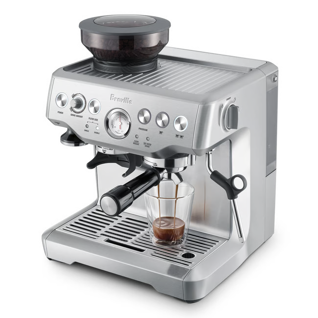 Breville Barista Express Espresso Machine – 15-Bar Pump, Built-In Burr Grinder & Milk Frother, Stainless Steel