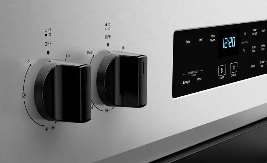 Whirlpool Electric Range – 30-Inch Electric Stove with Glass Cooktop, 5-Element Burners & Self-Cleaning Oven